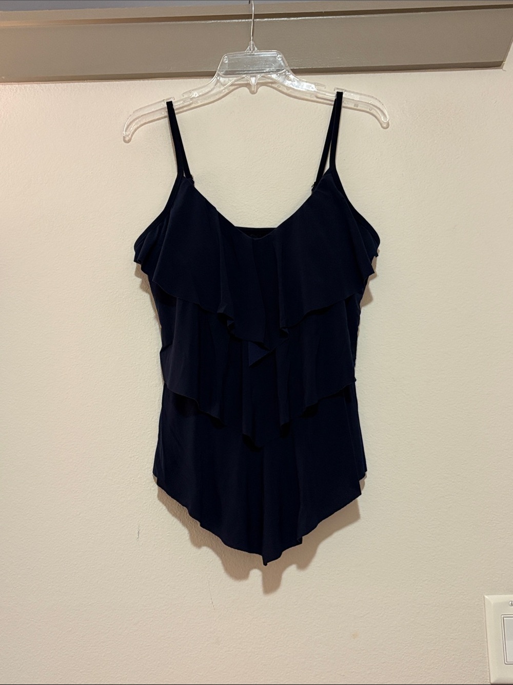 Magicsuit Solid Rita Tankini Top in Navy Blue SZ 14 EUC - Picture 2 of 5